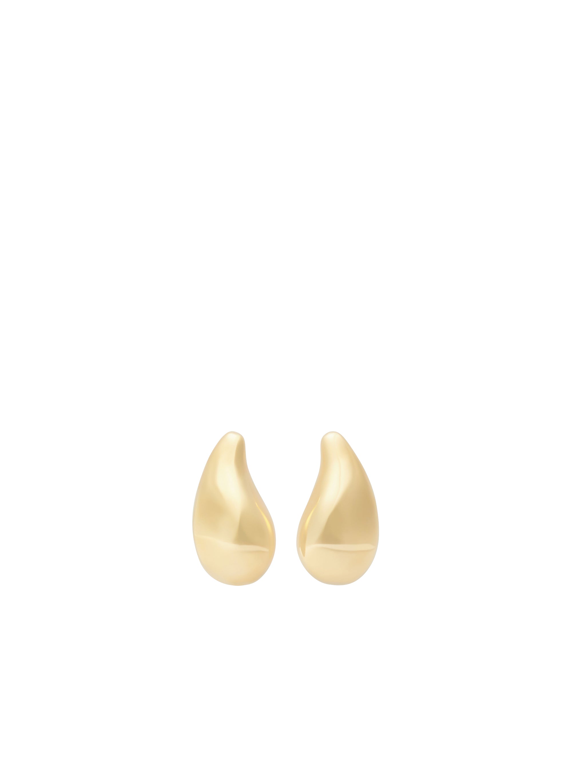Drop metal Earrings - Gold
