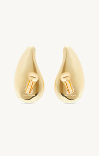 Drop metal Earrings - Gold