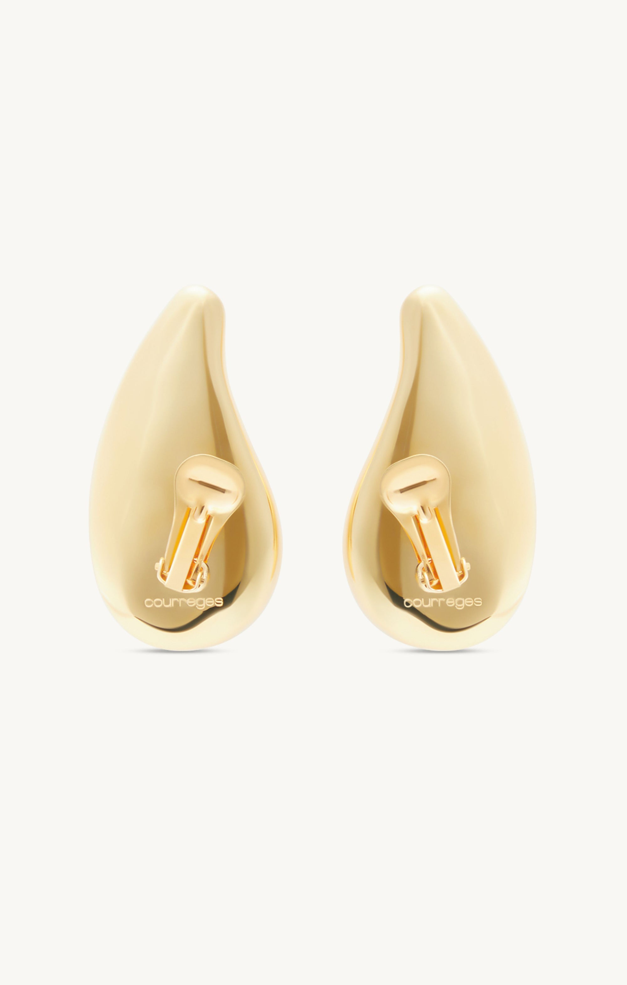 Drop metal Earrings - Gold