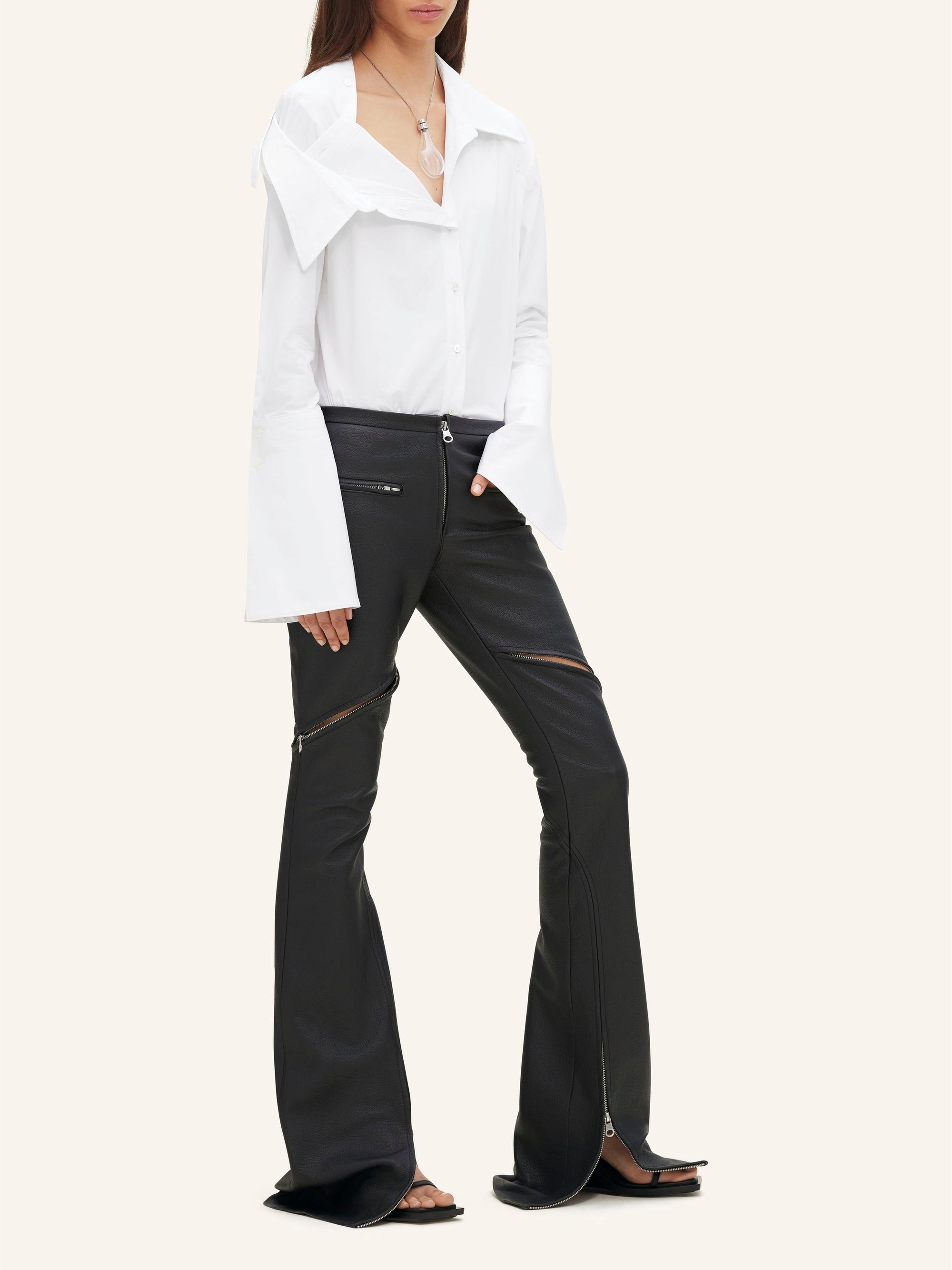 Modular poplin Shirt - Heritage White