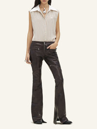 Modular striped Shirt - Sand