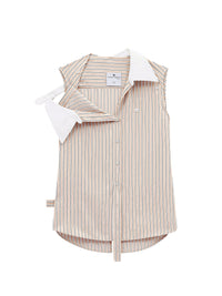 Modular striped Shirt - Sand