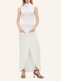 Ellipse tailored long Skirt - Heritage White