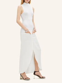 Ellipse tailored long Skirt - Heritage White
