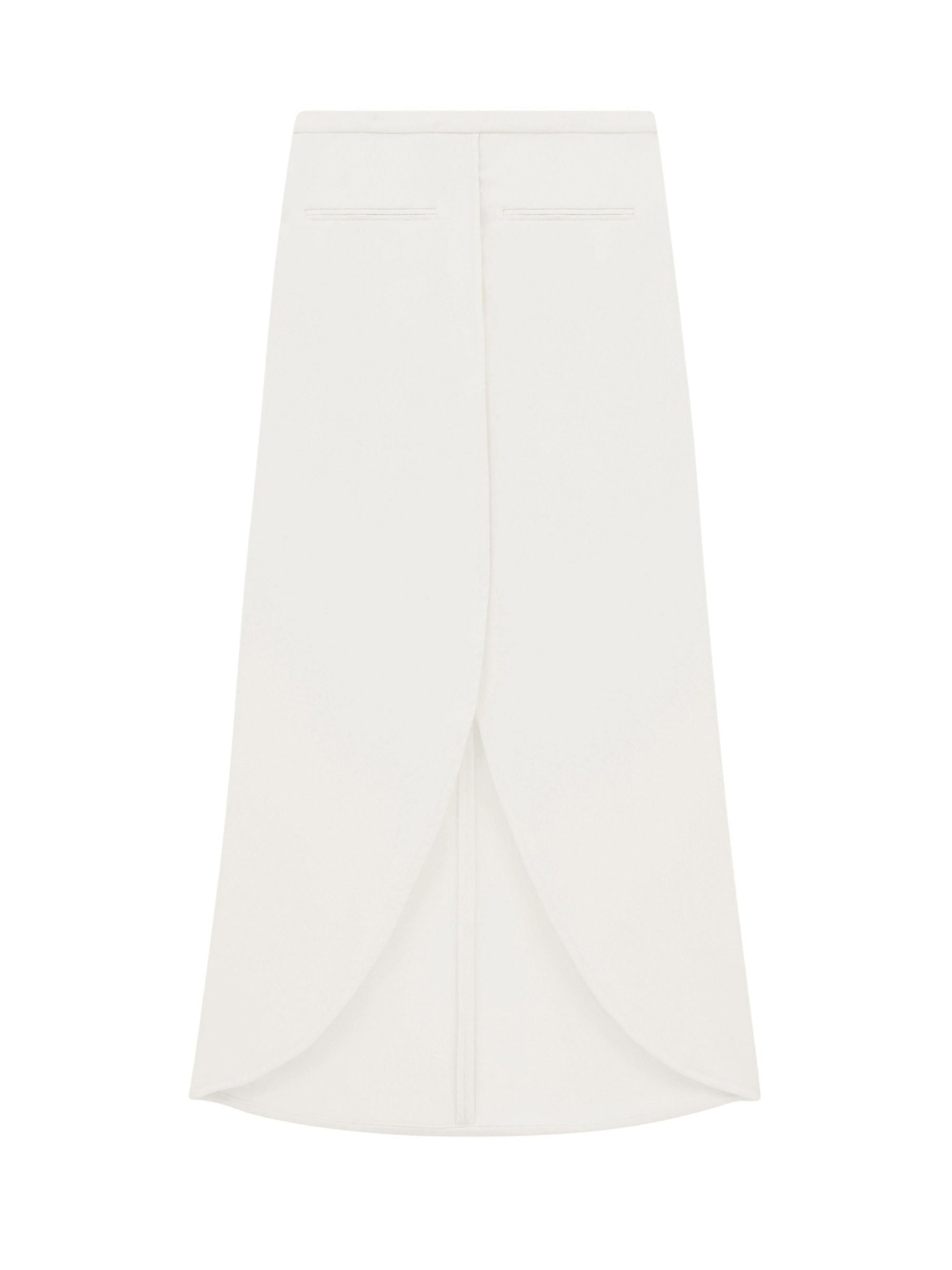 Ellipse tailored long Skirt - Heritage White