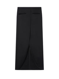Ellipse tailored long Skirt - Black