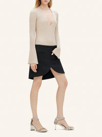 Ellipse twill mini Skirt - Black