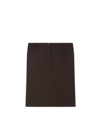 Workwear twill Skirt - Mud Brown