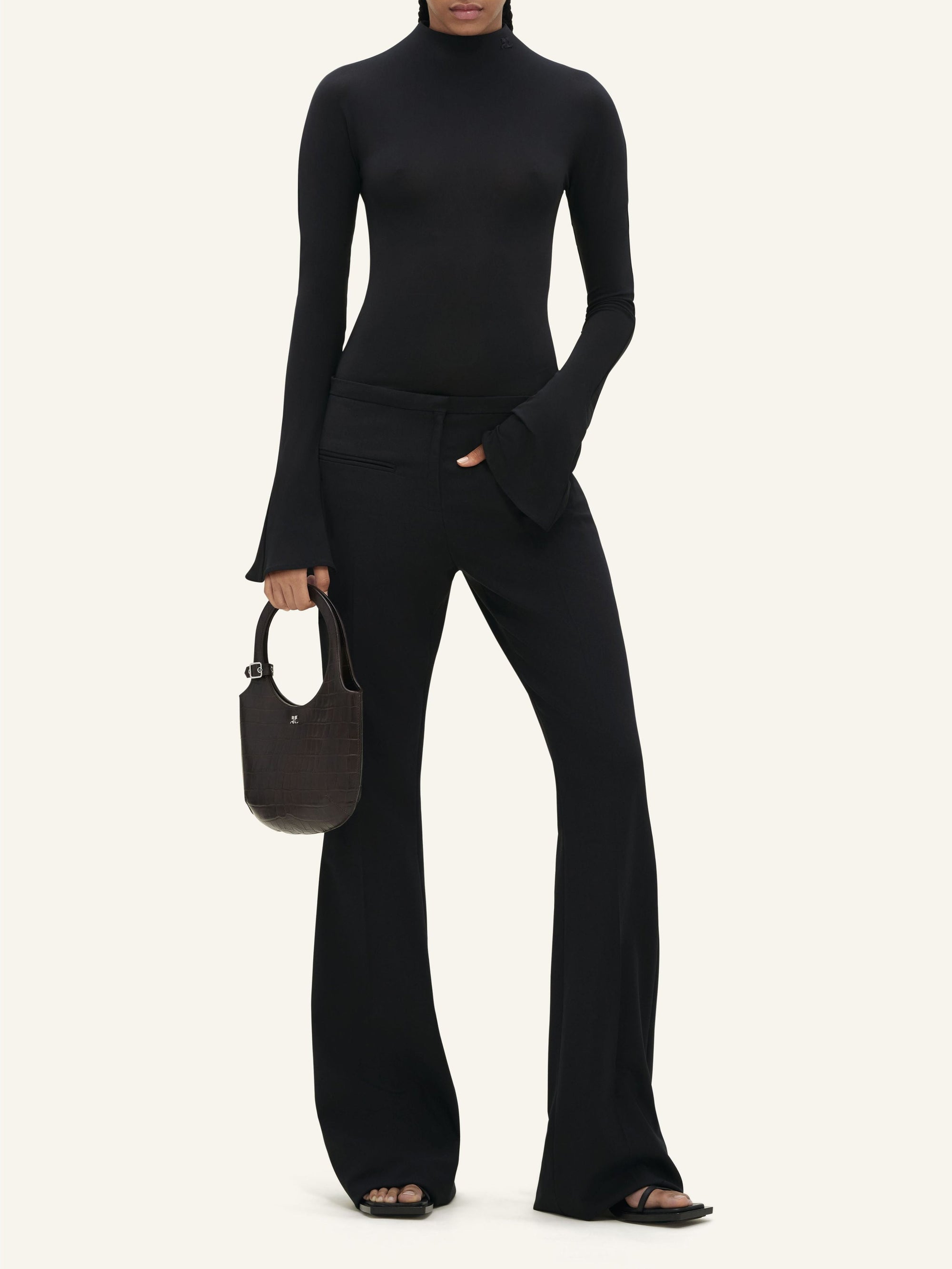 Heritage wool tailored Pant - Black