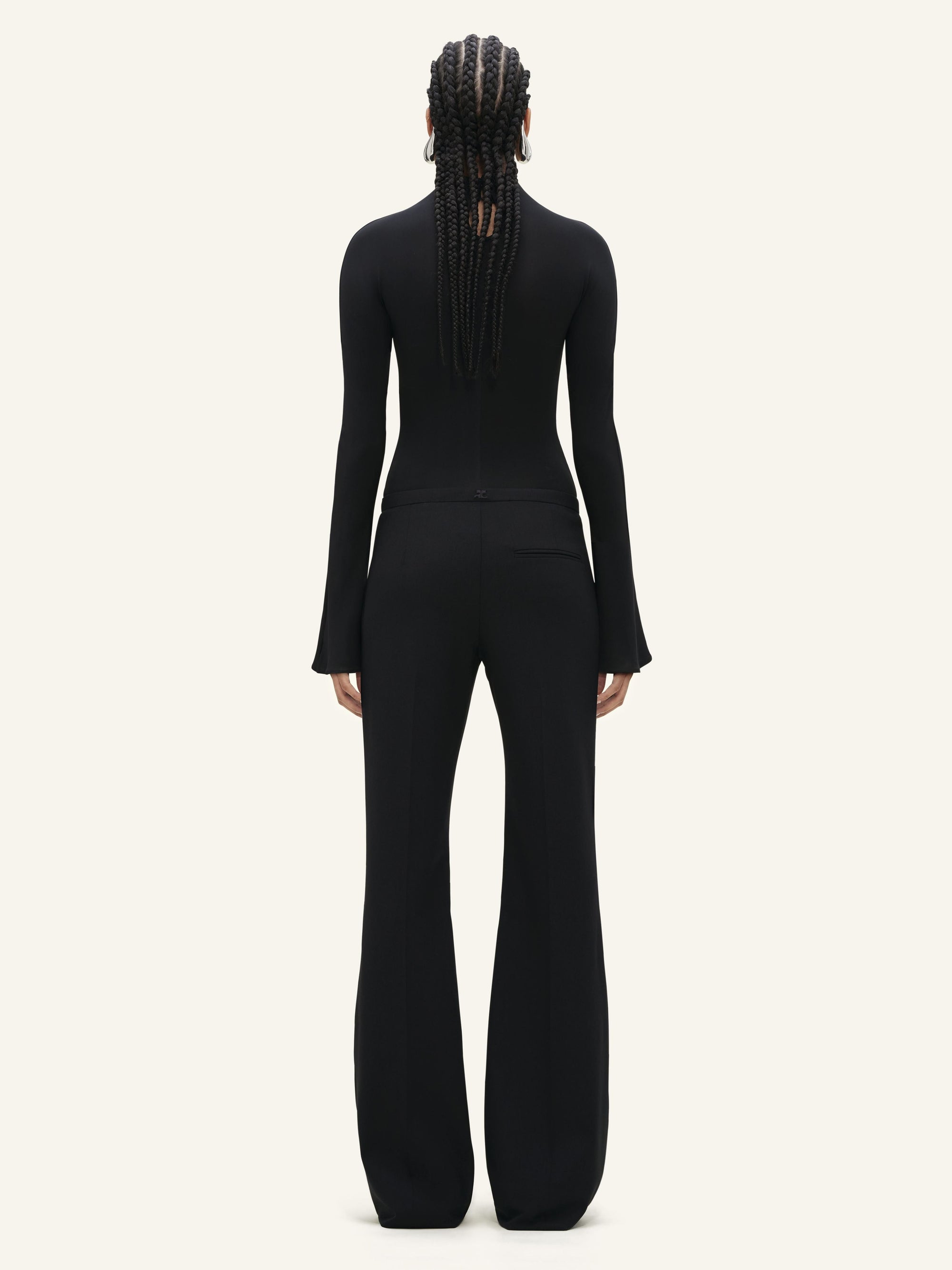 Heritage wool tailored Pant - Black