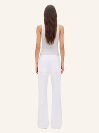 Relax twill bootcut Pant - Ecru