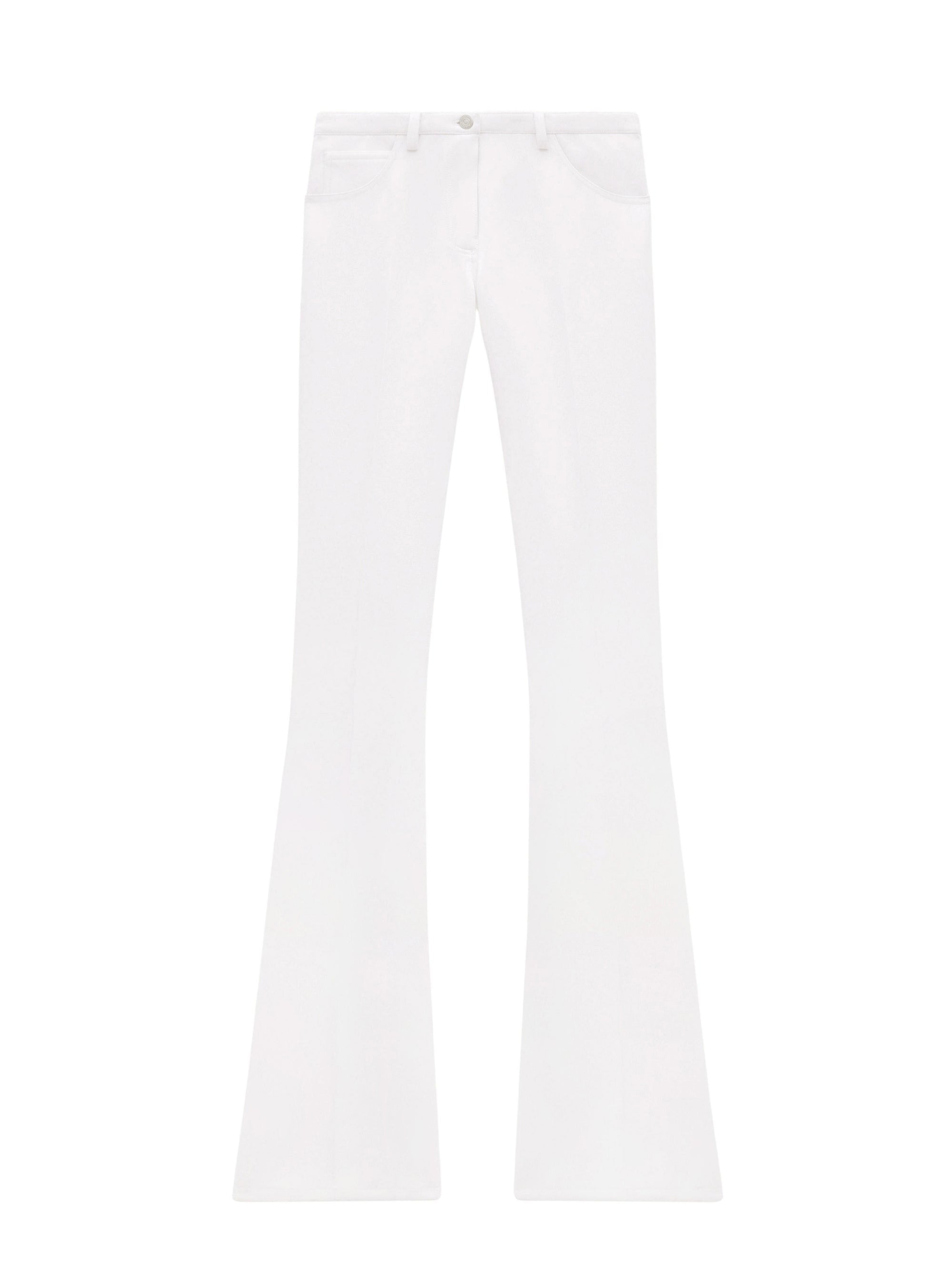 Relax twill bootcut Pant - Ecru
