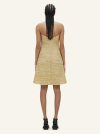 Ellipse raffia mini Dress - Beige