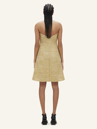 Ellipse raffia mini Dress - Sand