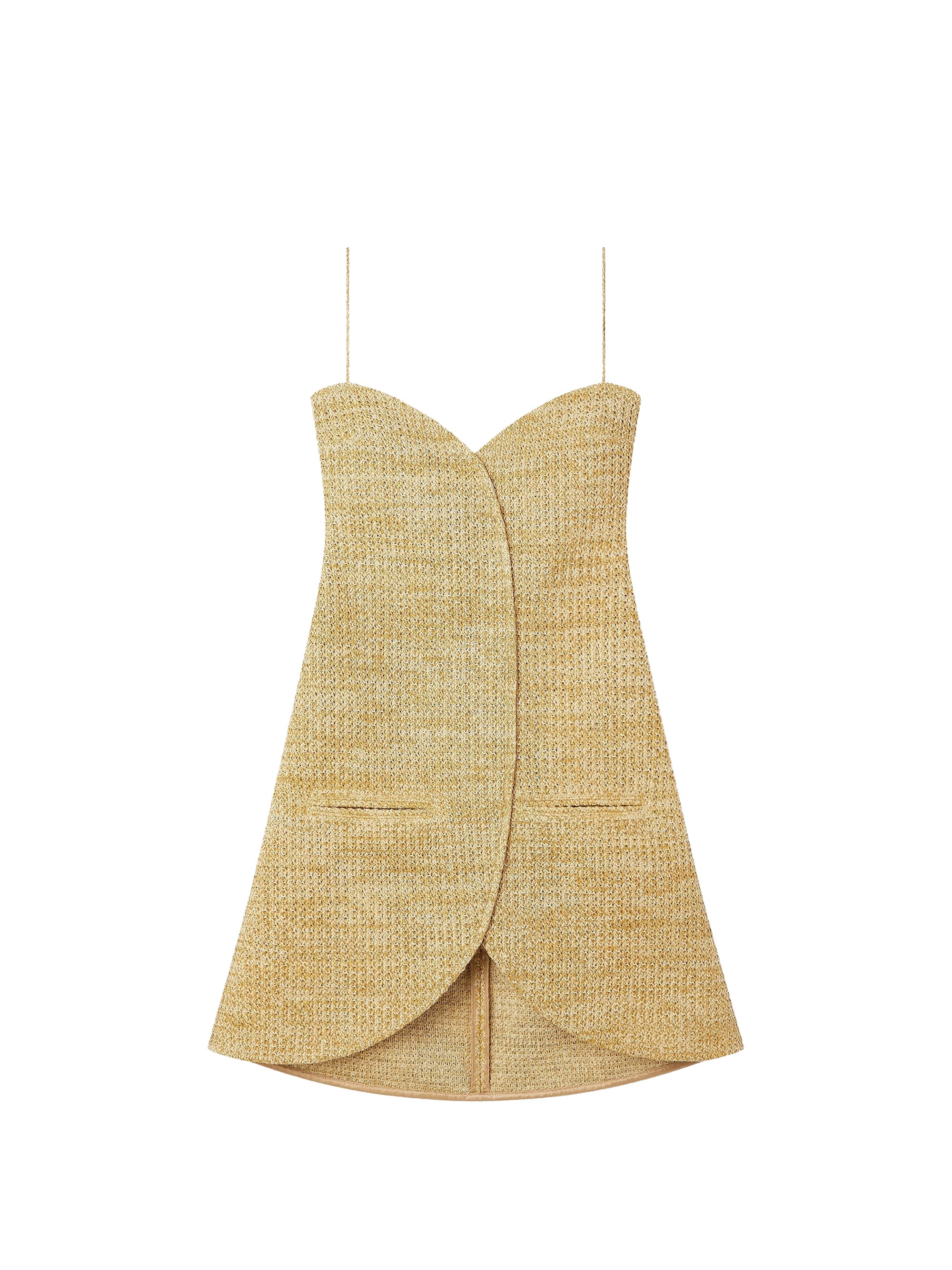 Ellipse raffia mini Dress - Sand
