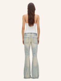 Relax denim bootcut Pant - Light Blue Wash