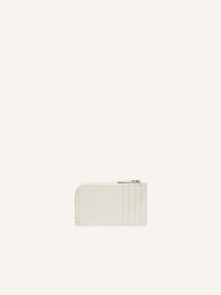 Leather zipped Cardholder - Hemp