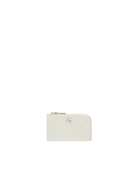 Leather zipped Cardholder - Hemp