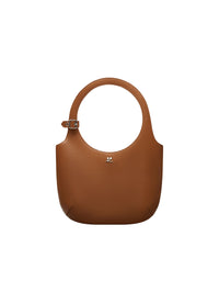 Holy grained leather Bag - Tabac