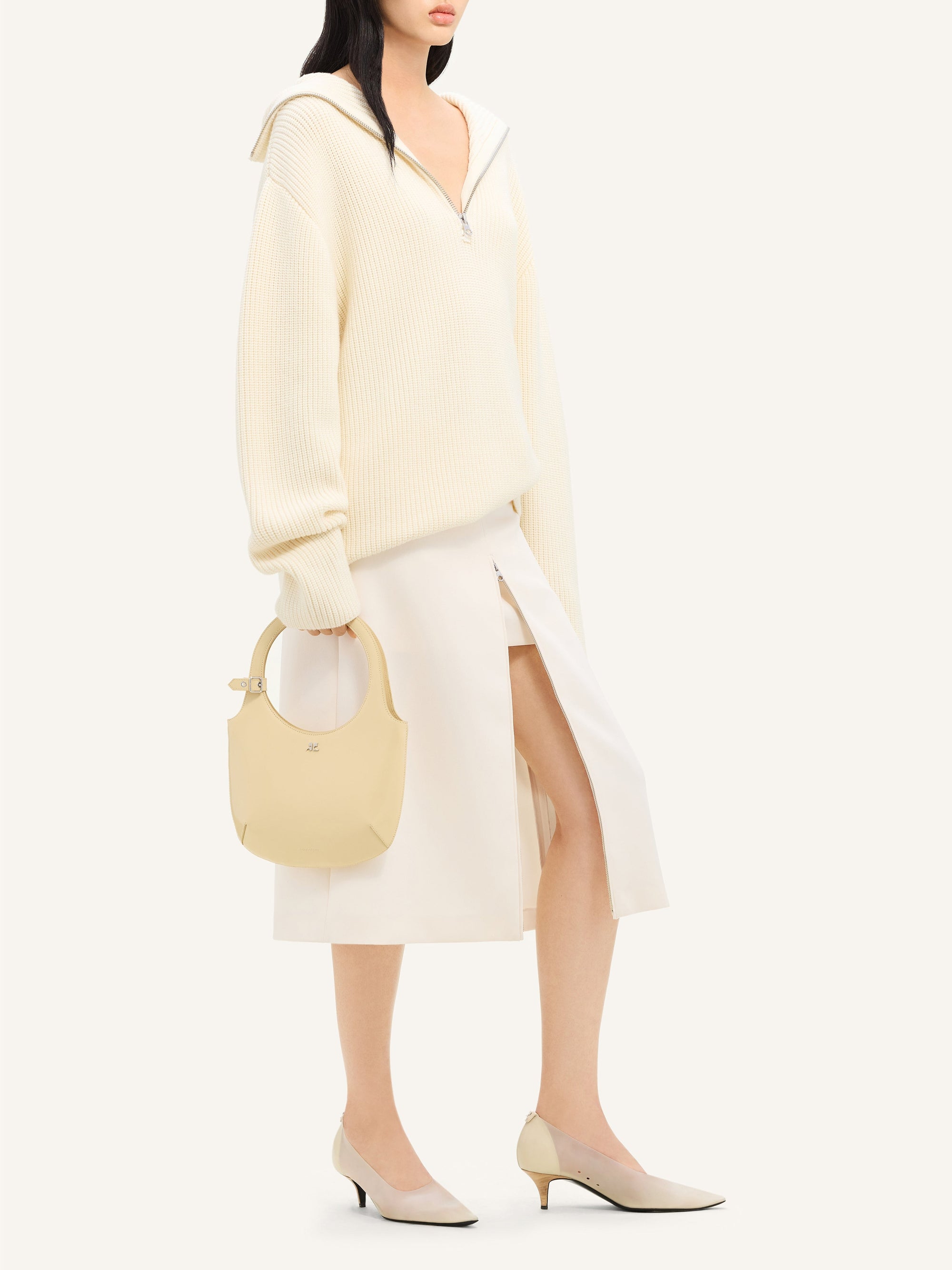 Holy iced leather Bag - Soft Butter
