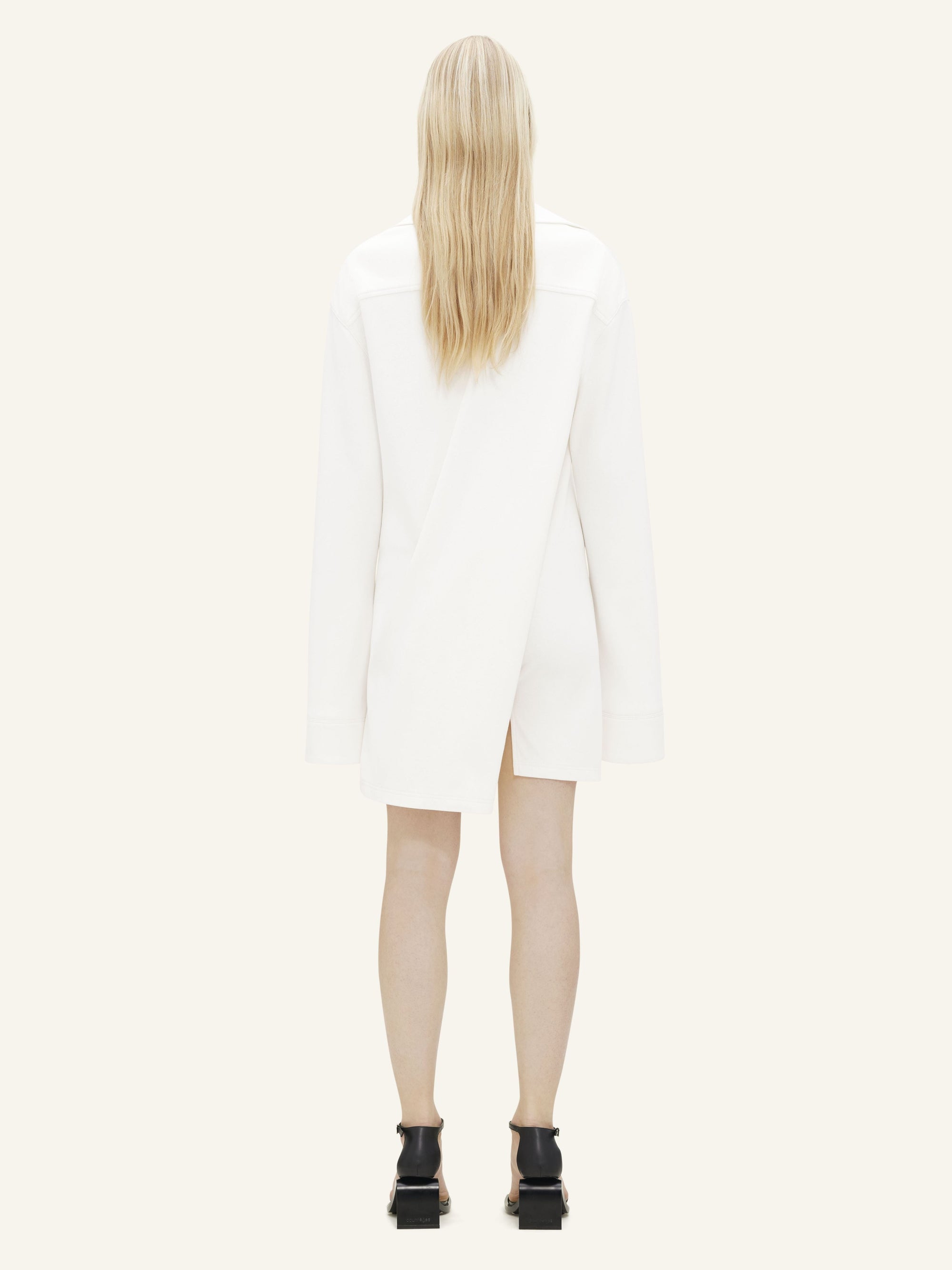 Twist cotton polo Dress - Natural