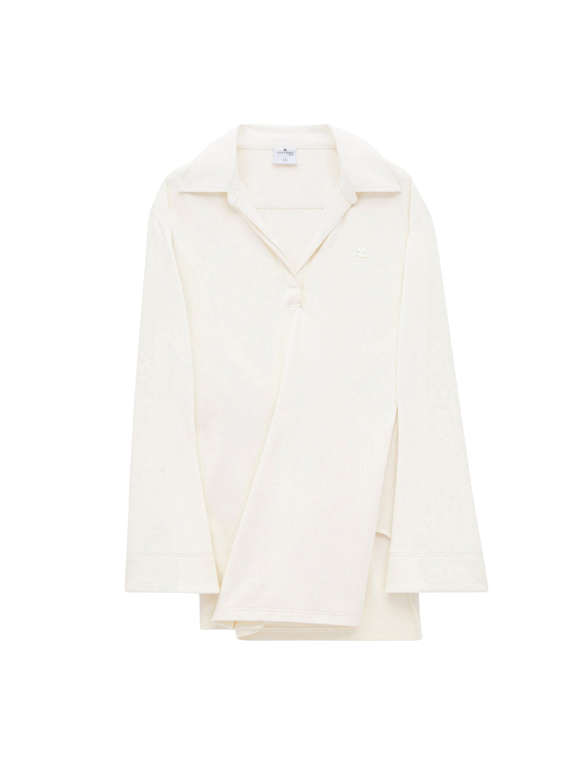 Twist cotton polo Dress - Natural