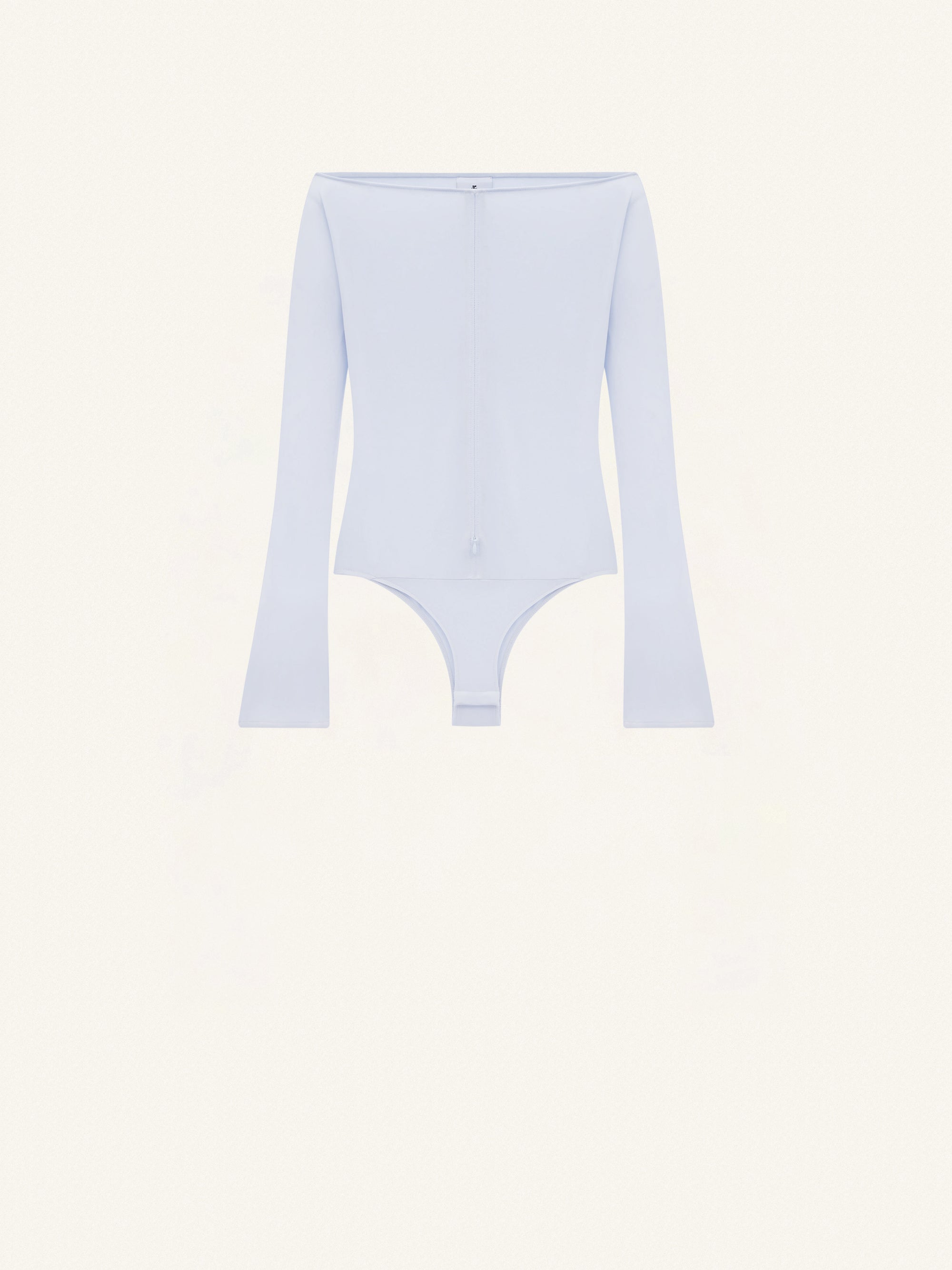 Drop zipped crepe jersey Bodysuit - Ether