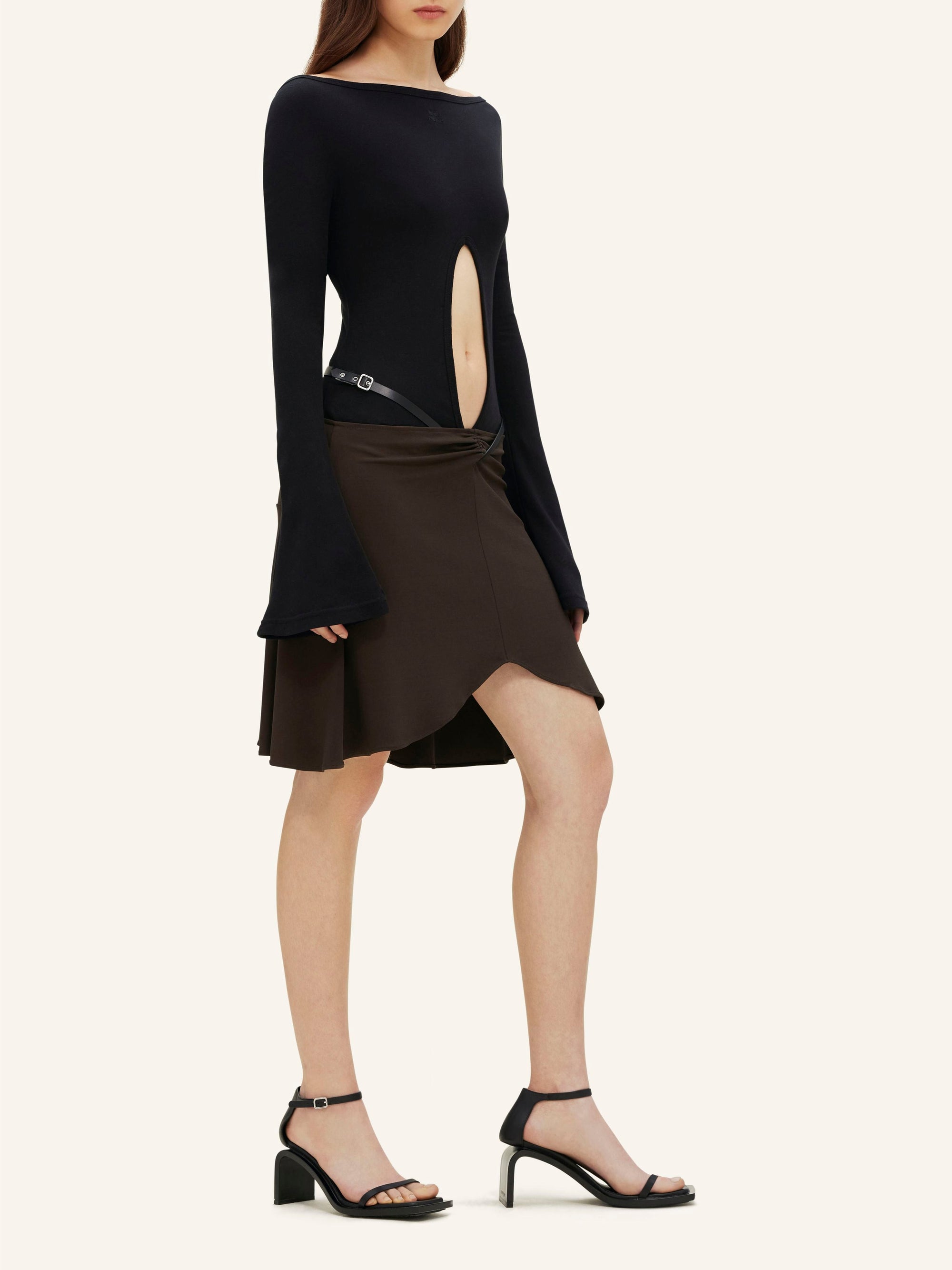 Drop jersey Bodysuit - Black