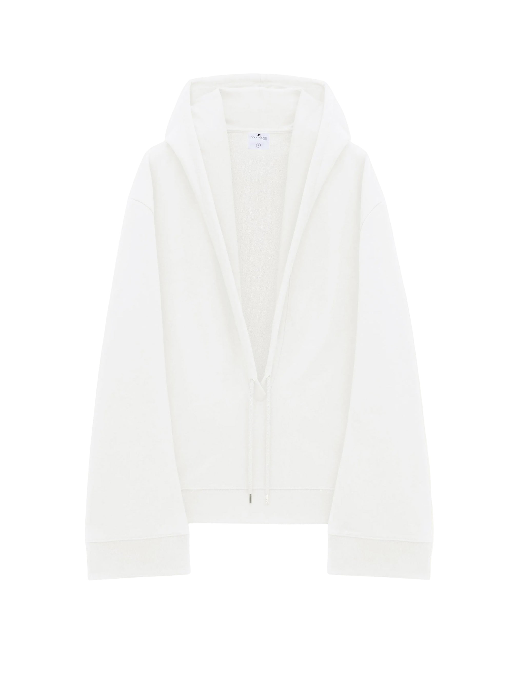 Hyperbole cocoon fleece Hoodie - Heritage White