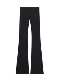 Ellipse zipped crepe jersey bootcut Pant - Black