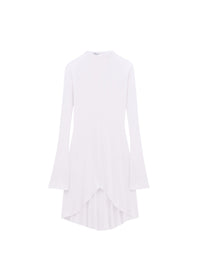 High neck crepe jersey Dress - Mist