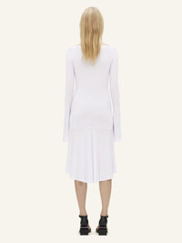 Drop zipped crepe jersey Dress - Purple