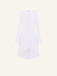 Drop zipped crepe jersey Dress - Purple