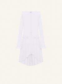 Drop zipped crepe jersey Dress - Mist