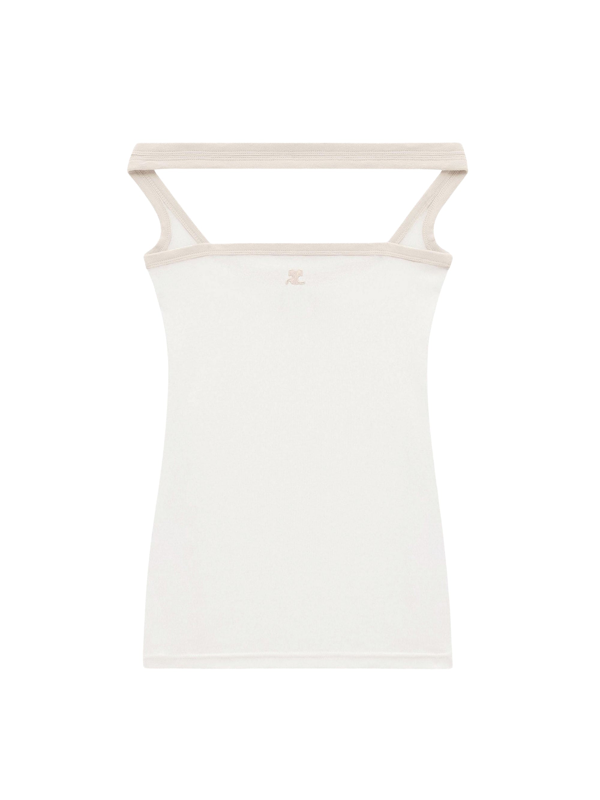Hyperbole contrast Top - White & Sand