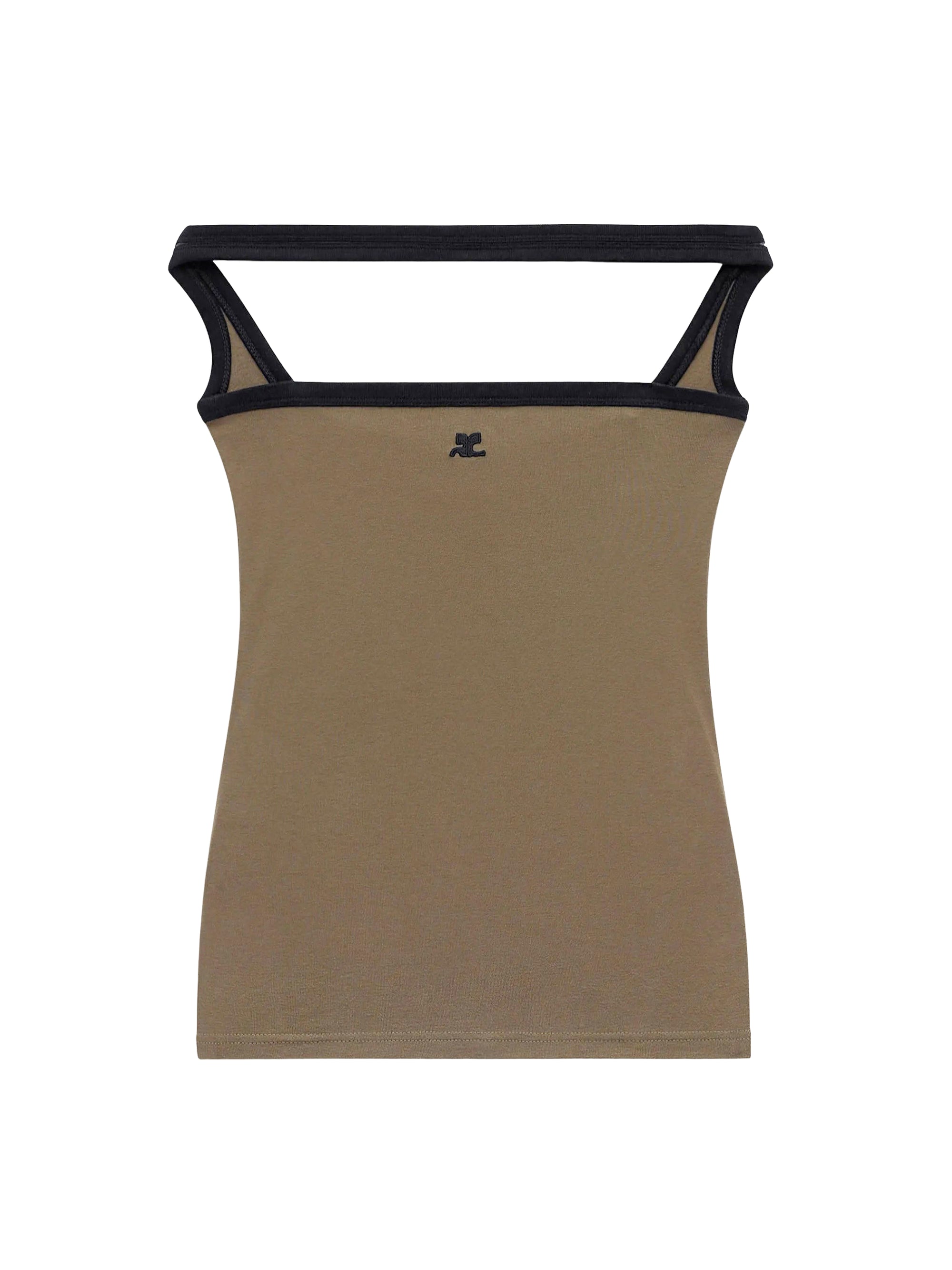 Hyperbole contrast Top - Green & Black