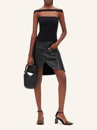 Hyperbole 90's rib Top - Black