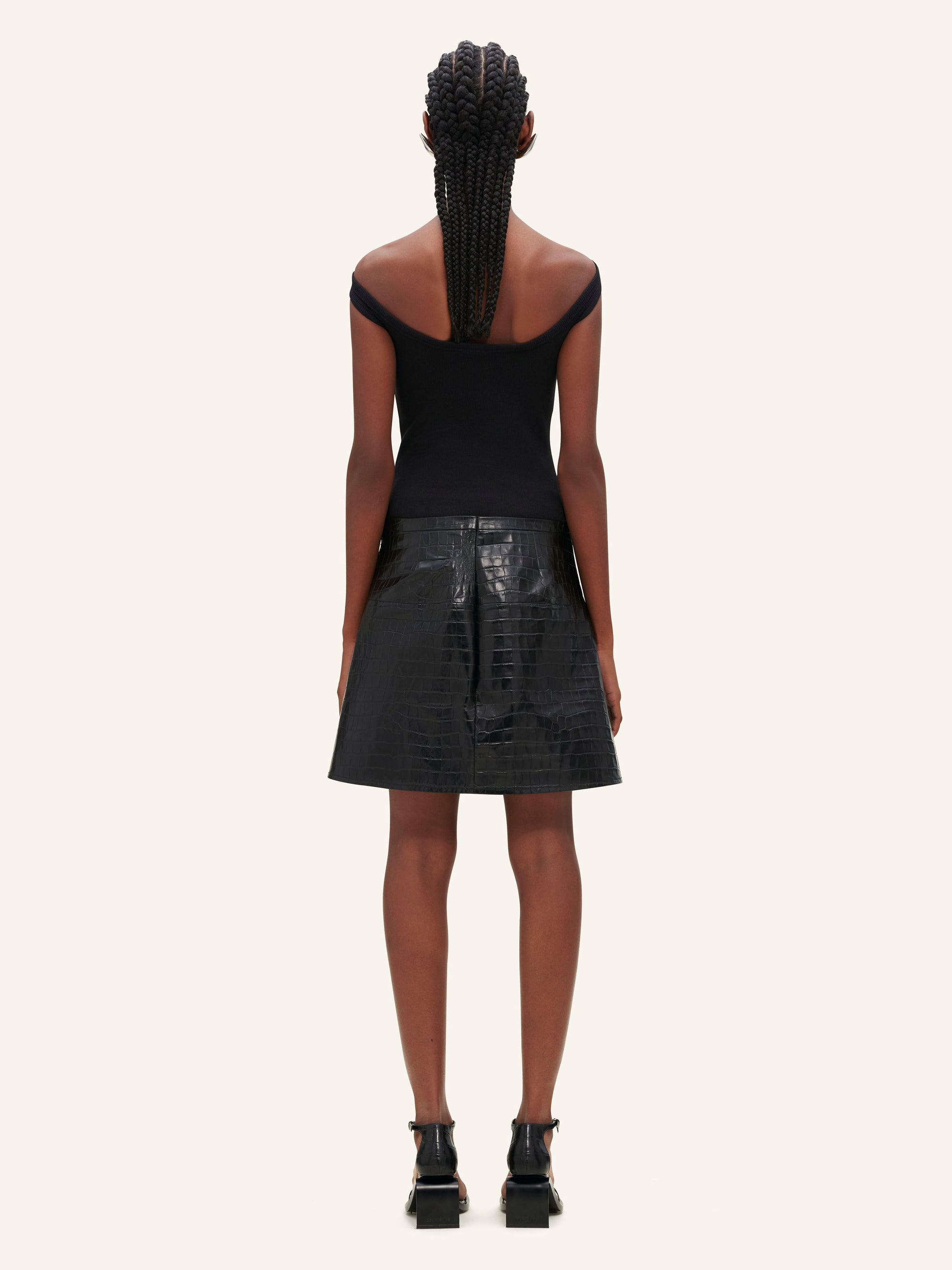 Hyperbole 90's rib Top - Black