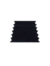 Multi sangle leather mini Skirt - Black
