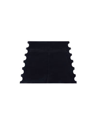 Multi sangle leather mini Skirt - Black