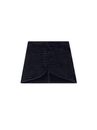 Ellipse croco stamped mini Skirt - Black