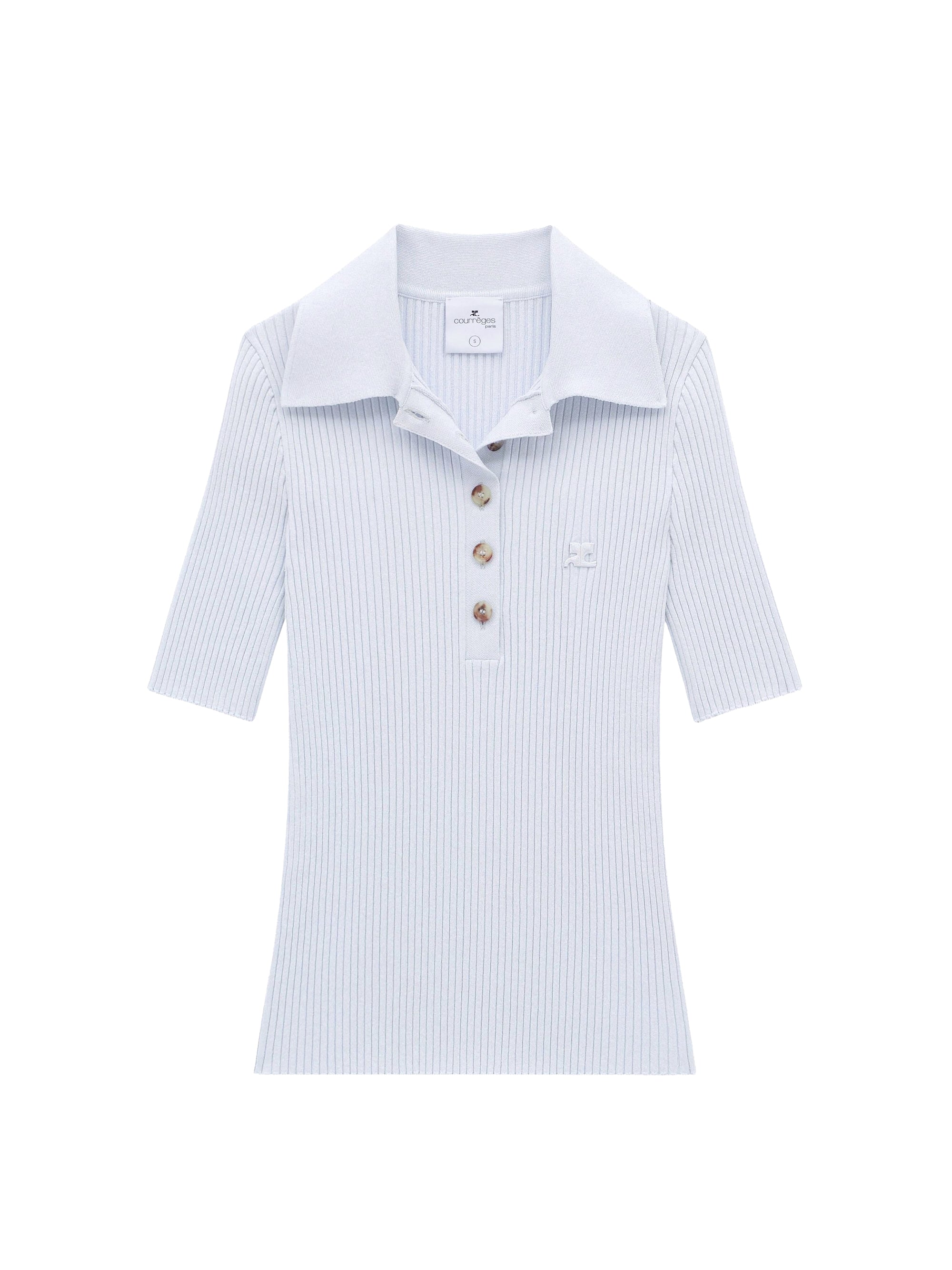 Signature rib knit Polo - Ether