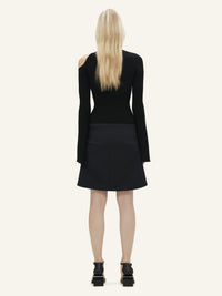 Hyperbole ls rib knit Sweater - Black