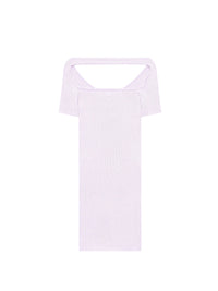 Hyperbole rib knit mini Dress - Mist