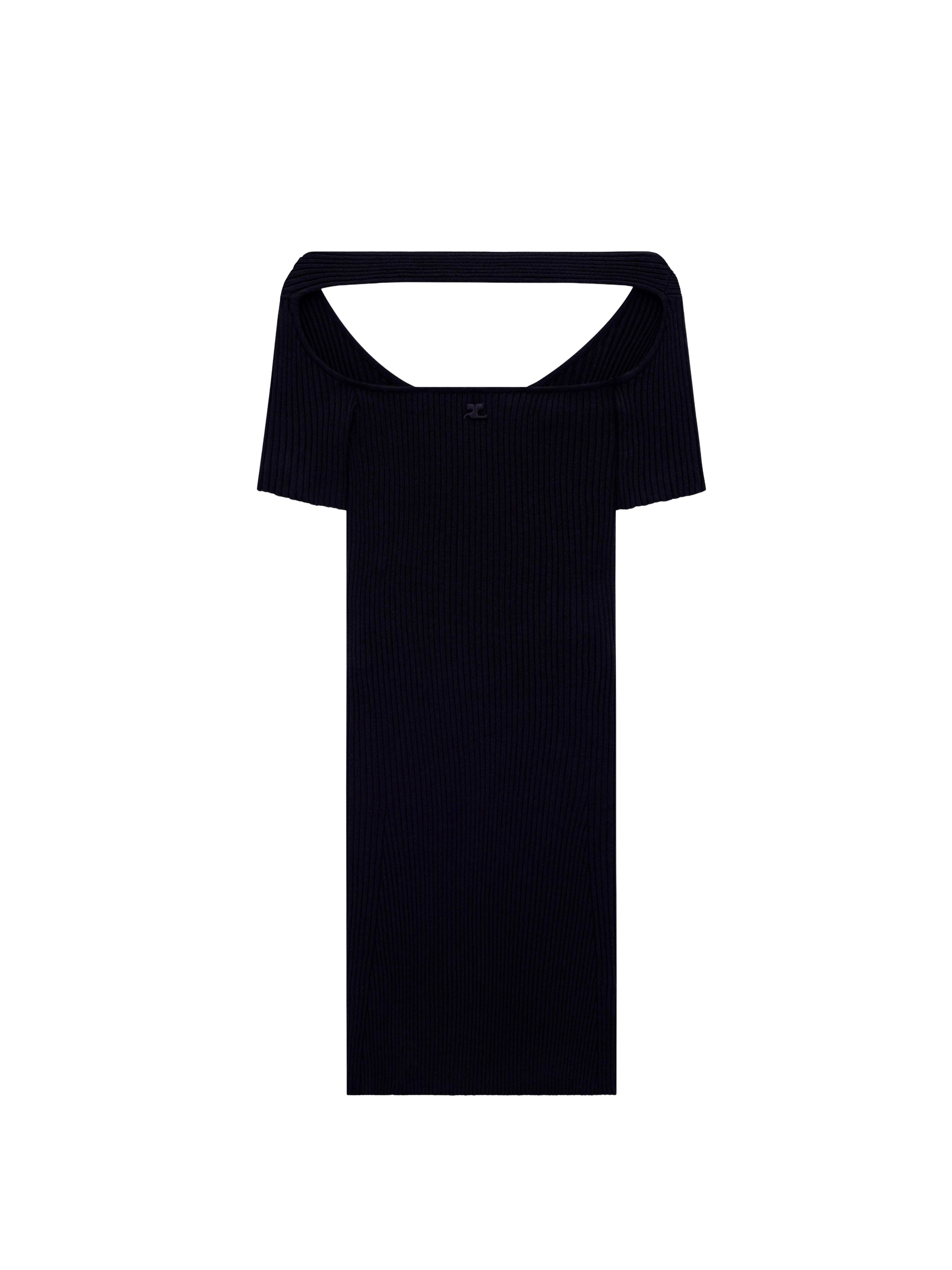 Hyperbole rib knit mini Dress - Black