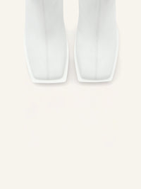 Stream zipped leather ankle Boots - Heritage White