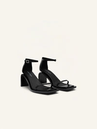 Stream croco stamped Sandals - Black