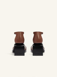 Stream leather Sandals - Brown