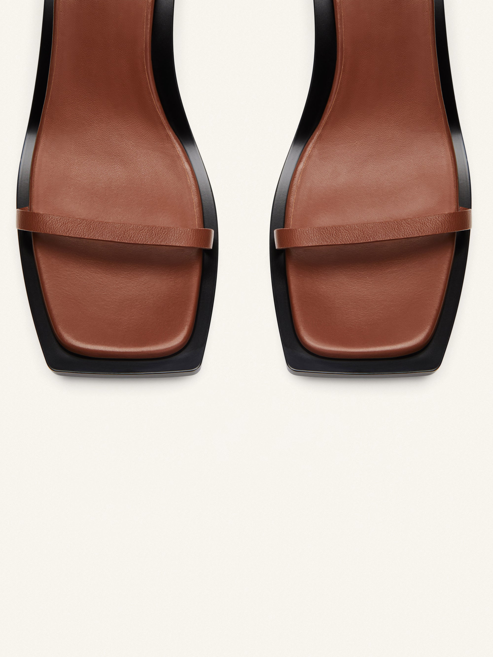 Stream leather Sandals - Brown