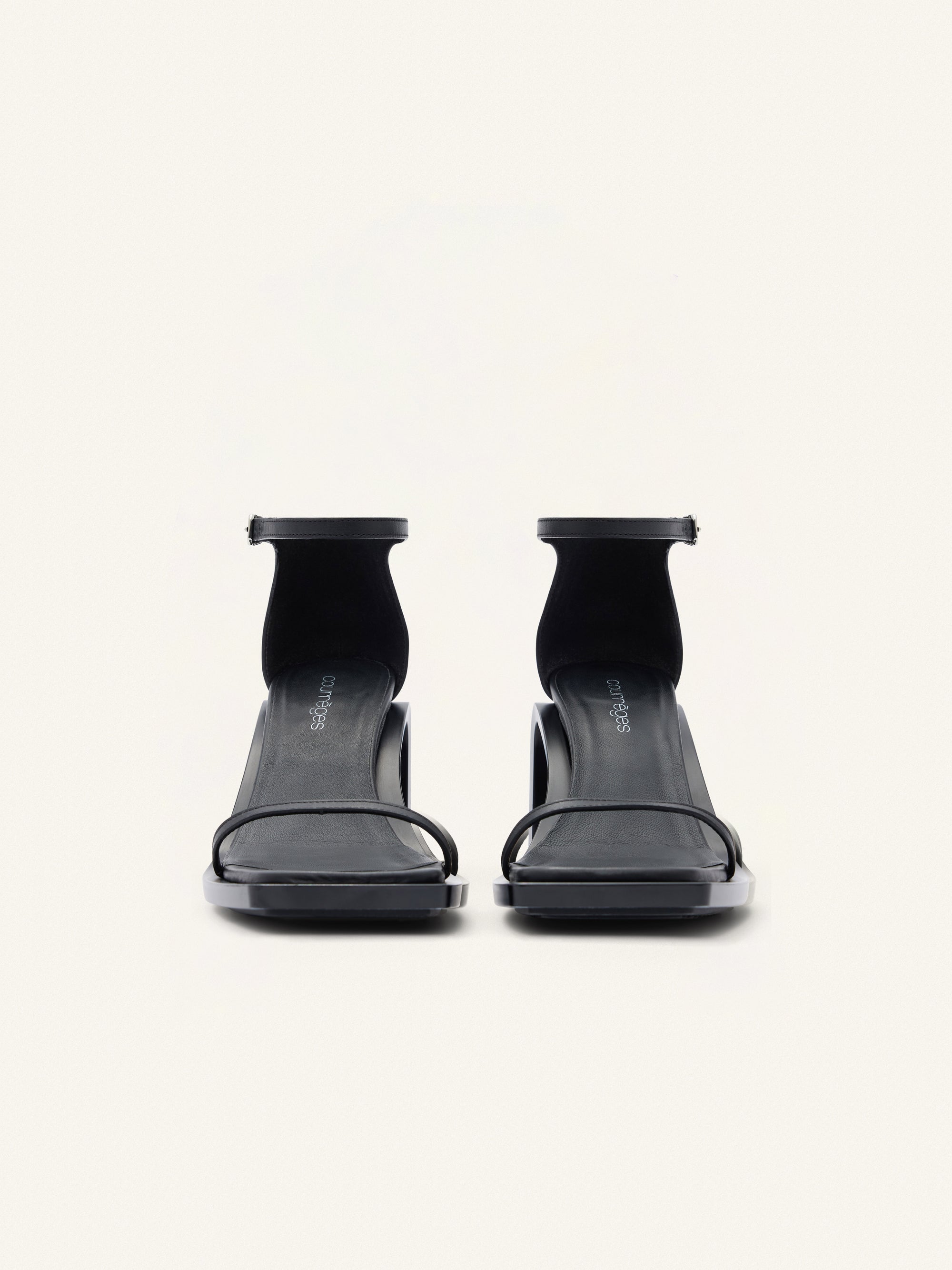Stream leather Sandals - Black
